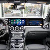 Écran radio de voiture Android 14 double 12,3 pouces ZWNAV pour Mercedes Benz Classe C GLC 2019-2020, CarPlay sans fil, autoradio 4G