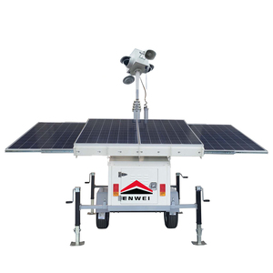 Remorque de sécurité <span class=keywords><strong>autonome</strong></span> à panneaux solaires, caméra vidéo <span class=keywords><strong>solaire</strong></span> portable pour la surveillance des zones minières - Product Image 1