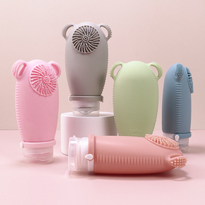 Eco-friendly Leakproof Refillable 100ml Silicone Cosmetic Travel Lotion Cream Dispenser Bottle Travel Kit Toiletries Bottles <b>Set</b> - Product Image 2