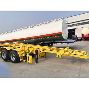 Semi-<span class=keywords><strong>remorque</strong></span> châssis squelette double essieu léger haute performance pour conteneurs maritimes à vendre - Product Image 2