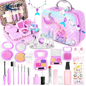 Coffret <span class=keywords><strong>de</strong></span> <span class=keywords><strong>Maquillage</strong></span> Jouet pour Enfants : <span class=keywords><strong>Maquillage</strong></span> d'Imitation pour Filles avec Sac à Main – Jouets <span class=keywords><strong>de</strong></span> <span class=keywords><strong>Maquillage</strong></span> pour Tout-Petits - Product Image 1