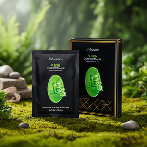Masque facial JMsolution V Skin Comfort à l'acide hyaluronique, pour tous types de peaux, soin quotidien, 10 pièces - Product Image 3