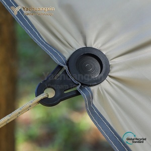 Black Plastic Carabiner Clip for Outdoor <b>Camping</b> and <b>Hiking</b> Activities 1PC - Product Image 4