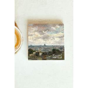 Posavasos de Piedra Individual de la Serie Vincent Van Gogh 19, Diseño Cuadrado para Regalo Empresarial o Promocional - Product Image 1