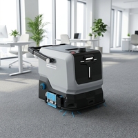 Robot autonome de balayage et de lavage de qualité industrielle, équipé d'accessoires de nettoyage complets pour atelier, supermarché, espace commercial