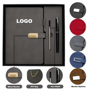 Best Selling Stationary Set Custom PU A5 Notebook Metal <b>Pen</b> <b>Refill</b> Set With Logo for Tradeshows Giveaways - Product Image 2