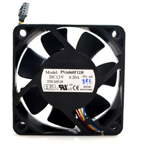 Ventilateur de refroidissement de châssis <span class=keywords><strong>Dell</strong></span> à quatre fils, contrôlé par la température, Foxconn PVA060F12H DC12V 0.20A 60*60*20MM 6CM, neuf et original - Product Image 1