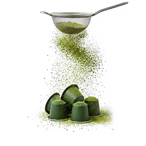 Cápsulas de Matcha Funcionales para el Bienestar, Cápsulas de Té Verde Enriquecidas Compatibles con Nespresso Dolce Gusto, Bebida Caliente o Fría Individual, a Granel - Product Image 1
