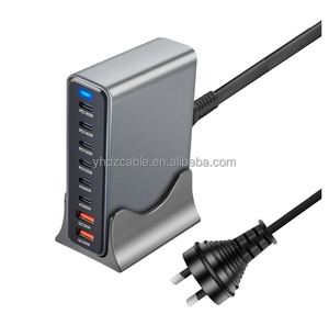 670W Multi Port 8-port USB GaN Fast Charging Desktop Charger <b>Adapter</b> 140W Laptop and Tablet Fast Charger - Product Image 3