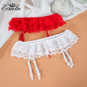 white garter belt lingerie Black Lace CLAIRE 6 Strap Garter Belt main image 0