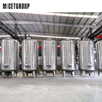 Réservoir de stockage industriel en acier inoxydable de 12 000 L, équipement de stockage de produits chimiques, réservoir de fermentation pour eau et vin, réservoir de stockage d'huile SS316 pour liquides