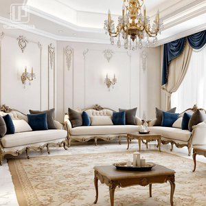 Thiết Kế Mới Antique Sofa Phong Cách Châu Âu Cổ Điển Da Sofa Đặt 3 + 2 + 1 Với 100% Tay Thèm - Product Image 6