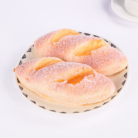 Porte-clés pendentif croissant géant 11 cm en PU, modèle alimentaire, jouet anti-stress à rebond lent, simulation souple Speed YG-0194 pour 14 ans et plus