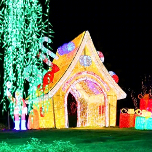 Lumière d'arche de Noël pour l'entrée de la maison, éclairage décoratif extérieur à LED pour une présentation festive des fêtes - Product Image 1