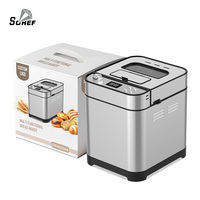 Machine à pain en acier inoxydable 900G avec balance électronique de haute précision, 25 modes de cuisson, robot de cuisine domestique, machine à pain automatique