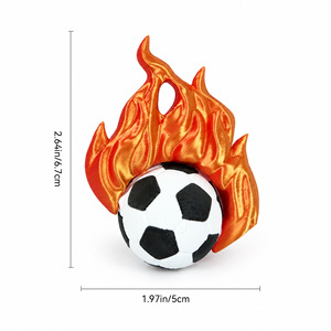 Pallone da Calcio 2026 Flame 5cm - Merchandising da Collezione per Eventi Sportivi e Tifosi - Product Image 1