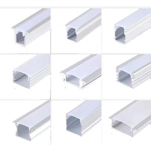 Profilé en aluminium industriel LED Strip Channel System Plaster Trimless White Covers Encastré Housing Track Extrusion Heatsink - Product Image 3