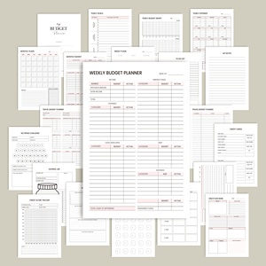 Hàng Loạt Nhỏ Tùy Chỉnh 2025 2026 Xoắn Ốc Máy Tính Xách Tay Inspirational Chi Phí Tracker undated Ngân Sách Tài Kế Hoạch Với Tiền Mặt Phong Bì - Product Image 5