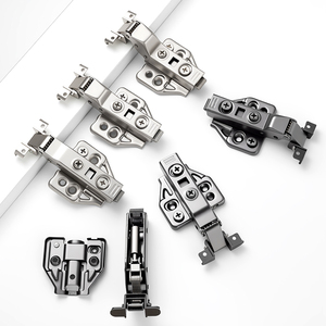 Charnières de porte de placard de salon contemporaines 3D réglables à fermeture douce dissimulée, charnières hydrauliques cachées en aluminium Kelo - Product Image 1