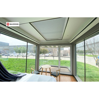 Capsule d'habitation modulaire de luxe en acier préfabriqué, intelligente et compacte, pour hôtel ou extérieur, fabriquée en Chine
