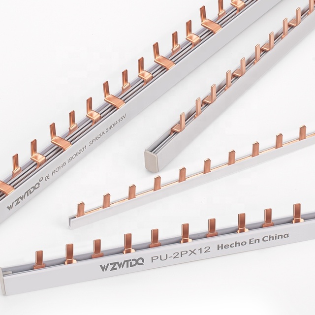 Factory Wholesale DZ47 C45 Circuit Breaker Connection Distribution Box Connection Busbar Needle-shaped Copper Terminal Block 1m