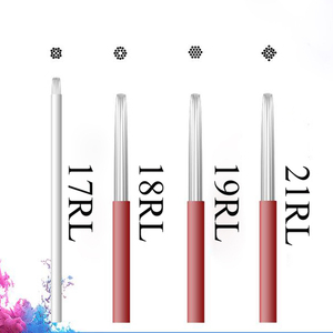 <span class=keywords><strong>Aguja</strong></span> de microblading redonda desechable <span class=keywords><strong>para</strong></span> sombreado, <span class=keywords><strong>para</strong></span> tatuaje cosmético, <span class=keywords><strong>relleno</strong></span> de polvo de sombreado, maquillaje permanente de cejas, herramienta manual tipo pluma - Product Image 2