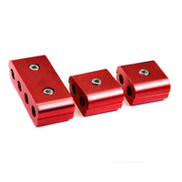 Serre-câbles en aluminium multicolores pour fils de bougies d'allumage, personnalisables pour la modification du câblage d'allumage automobile
