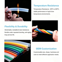 Tuyau en silicone transparent de qualité alimentaire personnalisé, tube spiralé rétractable, tuyau en caoutchouc de silicone enroulé en spirale