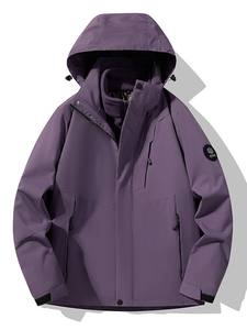 2025 hommes femmes trois-en-un assaut Bomber veste Sports <span class=keywords><strong>de</strong></span> plein air coupe-vent imperméable à capuche fermeture éclair fini - Product Image 5