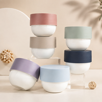 Pots en PP à couvercle vissé pour cosmétiques de luxe, imprimés en sérigraphie avec logo personnalisé, pour beurre corporel, gommage, sel de bain, crème visage et soins de la peau