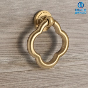 JAYHOO Cabinet Door <b>Handle</b> Half Dumpling Shape Brass Single Hole Chinese Style Drawer Wardrobe Kitchen Furniture <b>Handle</b> - Product Image 5