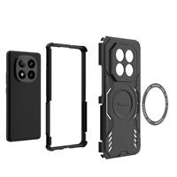 Nouvelle Conception Coque Rigide Anti-Choc Armure en Plastique pour Redmi Note 14 Pro Plus 14C Poco X7 Pro K70 K80 Housse de Téléphone Magnétique