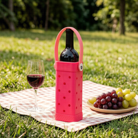 Sac de transport pour vin individuel, sacs de protection souples, boîte cadeau pour bouteille de champagne, porte-vin portable pour les voyages, les pique-niques, la plage