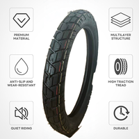 Ban Motor Heavy-Duty Custom Pabrik 90/90-19 L77, Ban Knobby Stabil untuk Rally Raid Safari Profesional Multi-Hari