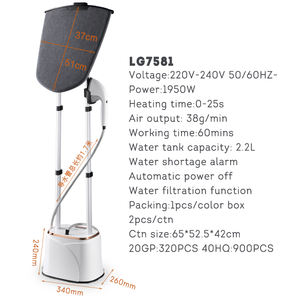 2000 Вт, Новое поступление, Электрический паровой утюг, широкий домашний гладильный отпариватель для одежды, сухой и паровой гладильный ручной Вертикальный стиль - Product Image 5