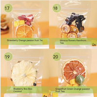 Gefreeze-droogde koude-brew thee tabletten zoete grapefruit limoen passievrucht thee bulk groothandel private label OEM bulk verpakking