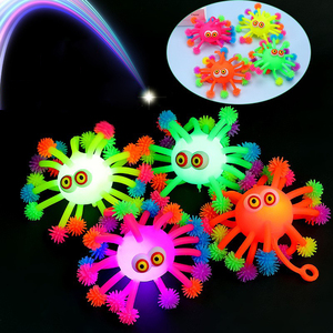 깜박이는 문어 뾰족한 퍼퍼 볼/뾰족한 스트레스 퍼퍼 볼 장난감 - Product Image 2