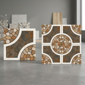 Carreaux de sol 16x16 pour parking numérique, carreaux de céramique en porcelaine 40x40cm, carreaux de sol design 400x400mm, prix de gros en provenance d'Inde - Product Image 1