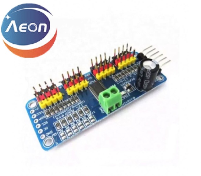 YE 16 Channel 12 Bit PWM Servo Driver I2C Interface PCA9685 for Raspberry Pi DIY Servo Shield Module