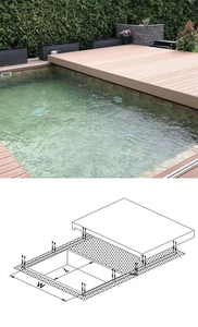 ฝาครอบสระว่ายน้ำแบบเลื่อนอัตโนมัติรุ่น Water Crown Advanced ปี 2026 สำหรับสระว่ายน้ำในวิลล่า สามารถปรับแต่งได้ ผลิตที่กวางตุ้ง - Product Image 4