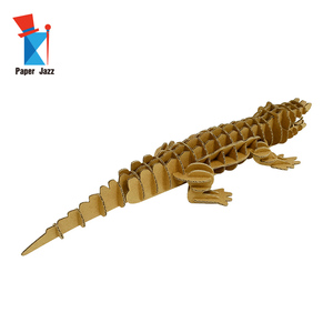 <span class=keywords><strong>Prix</strong></span> d'usine, <span class=keywords><strong>puzzle</strong></span> en forme de crocodile <span class=keywords><strong>3D</strong></span> personnalisé pour des activités promotionnelles ou éducatives, bricolage pour enfants ou adultes - Product Image 5
