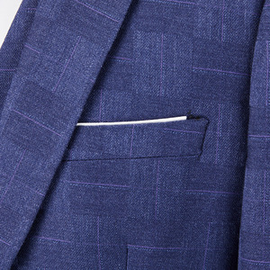 Nuevo Traje a cuadros para hombre, versión coreana, conjunto de traje ajustado, traje Formal de negocios - Product Image 5