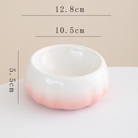 Assiette jetable en céramique simple et moderne pour chat et chien pour servir de la nourriture