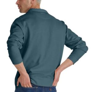 Camisas Polo Clásicas para Hombre, Tejido de Felpa de Peso Medio, Camisa Polo de Manga Larga con Cuello Plegable - Product Image 5