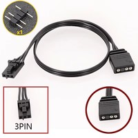 Câble de synchronisation ARGB RGB, adaptateur 3 broches vers 4 broches pour le contrôle de l'éclairage de la carte graphique, ordinateur PC