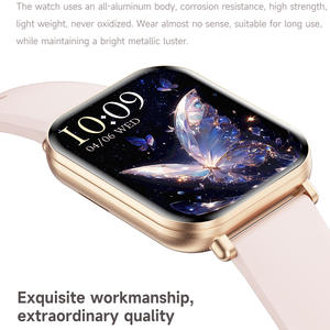 Km66 jam tangan pintar wanita, IP68 tahan air dengan Display TFT olahraga kesehatan panggilan IOS informasi musik pengingat silikon - Product Image 2