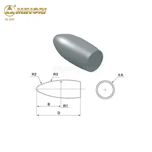Đầu mài bằng cacbua vonfram thép tùy chỉnh OEM Rixin, bề mặt đánh bóng, dùng cho máy mài điện, ứng dụng nha khoa K10-K40 - Product Image 3