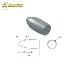 हार्ड मिश्र उपकरण भागों के लिए टंगस्टन कार्बाइड burrs कारतूस समाप्त रोटरी burrs