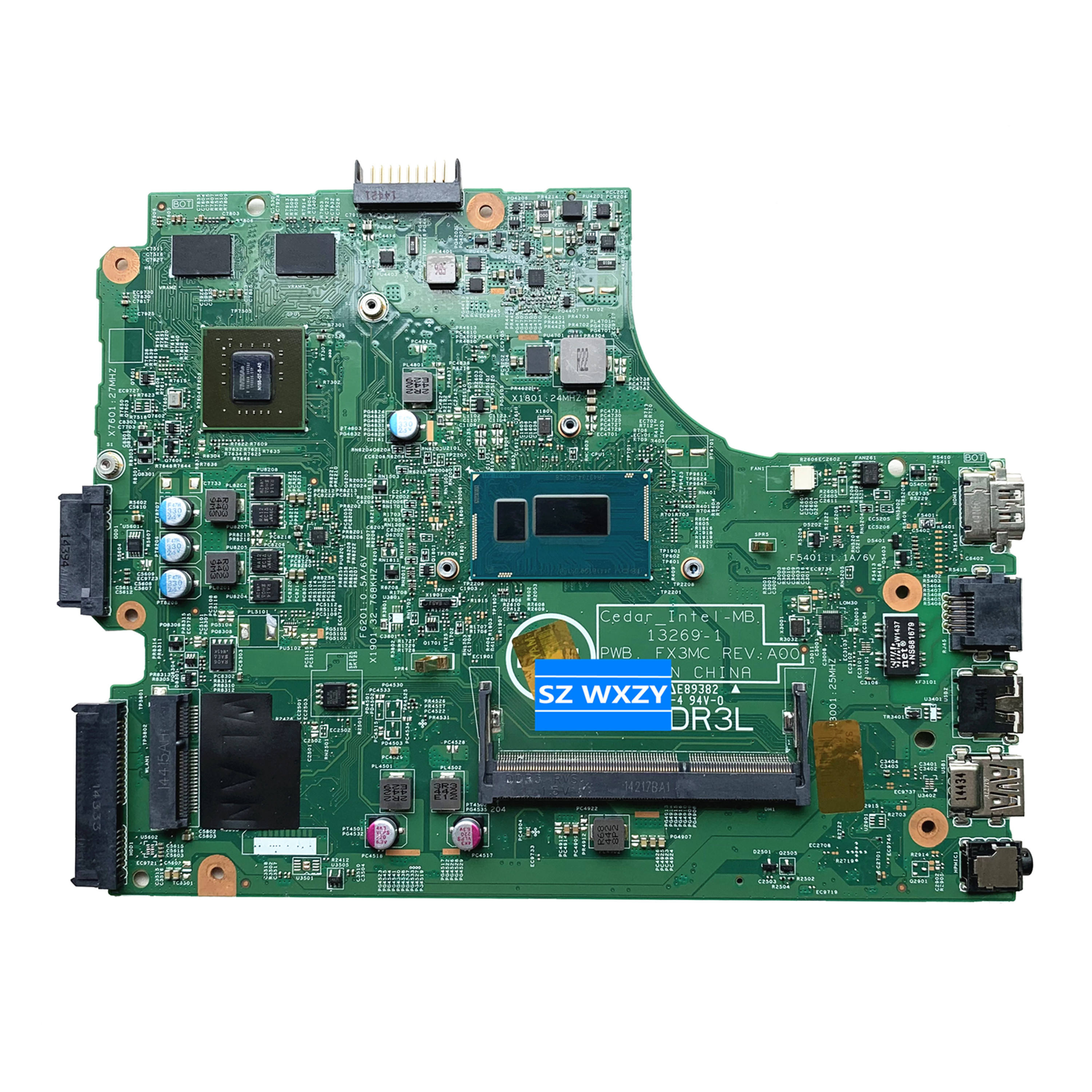High Quality DELL 3442 3542 Laptop Motherboard with I7-4510u CPU