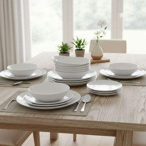 Set di Stoviglie in Porcellana Bianca Bologna da 18 Pezzi (Ibili 692200) - Product Image 5